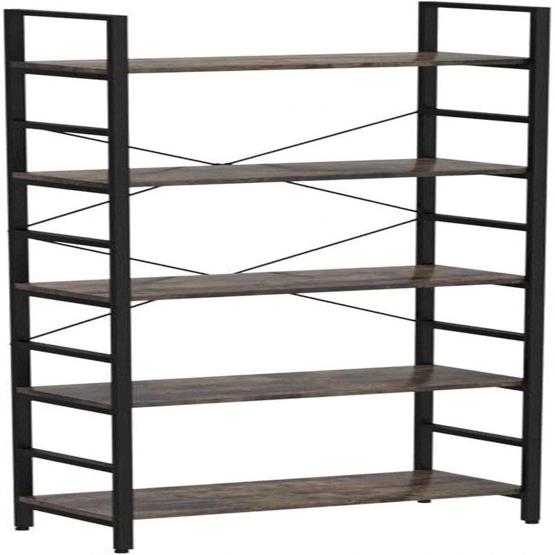 Natural Teak and Black Kitchen Base Cabinet Set, 15 ft Wide, 174 x 24 in