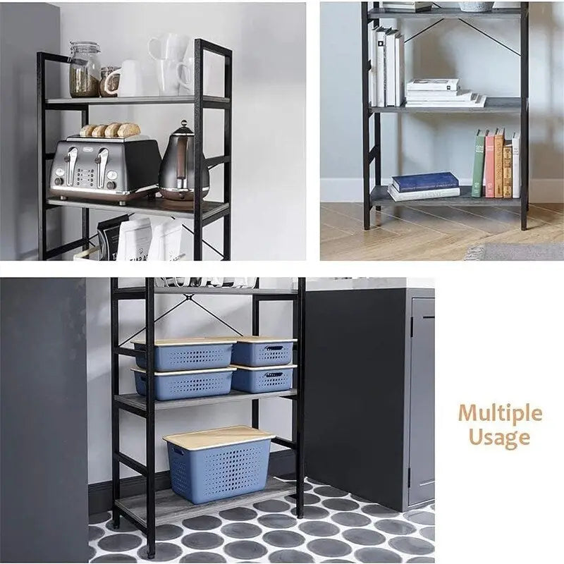 Natural Teak and Black Kitchen Base Cabinet Set, 15 ft Wide, 174 x 24 in