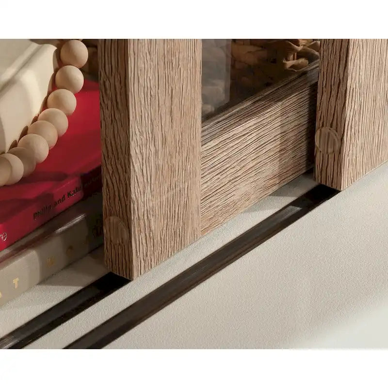 Sliding-Door Filing Bookcase in Brushed Oak