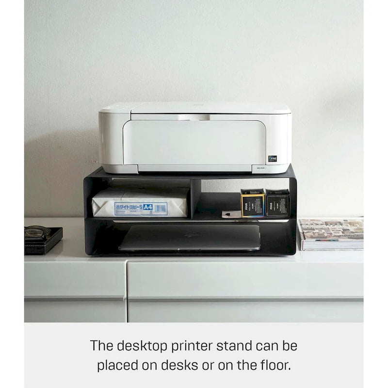 Steel Rolling Printer Stand with Storage, 59.4 lb Capacity
