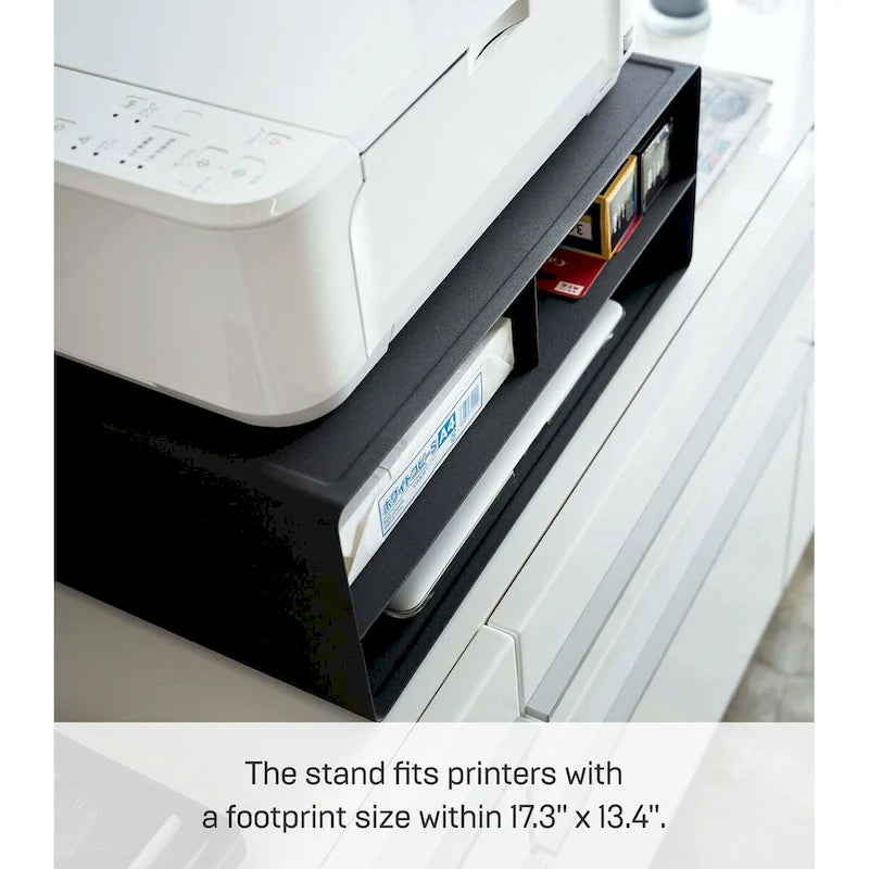 Steel Rolling Printer Stand with Storage, 59.4 lb Capacity