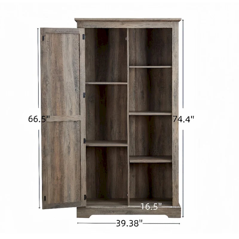 Tall Barn Door Storage Cabinet