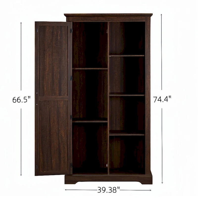 Tall Barn Door Storage Cabinet