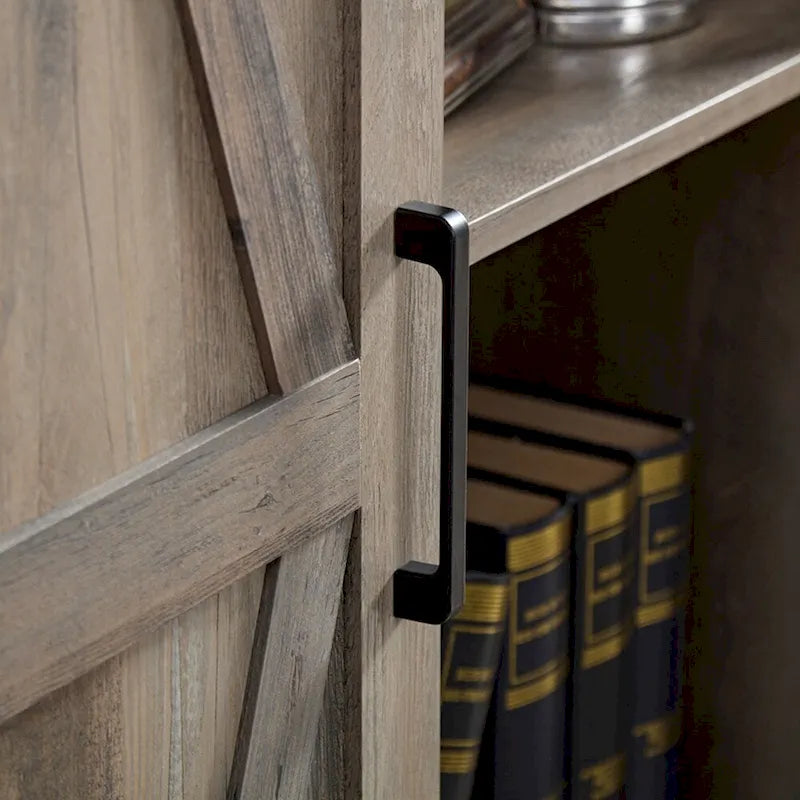 Tall Barn Door Storage Cabinet