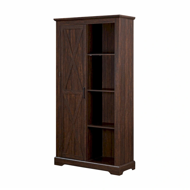 Tall Barn Door Storage Cabinet
