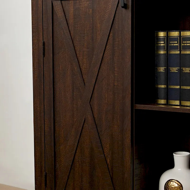 Tall Barn Door Storage Cabinet