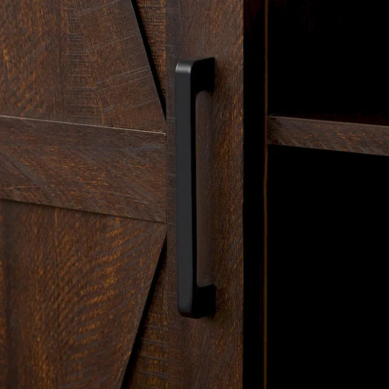 Tall Barn Door Storage Cabinet