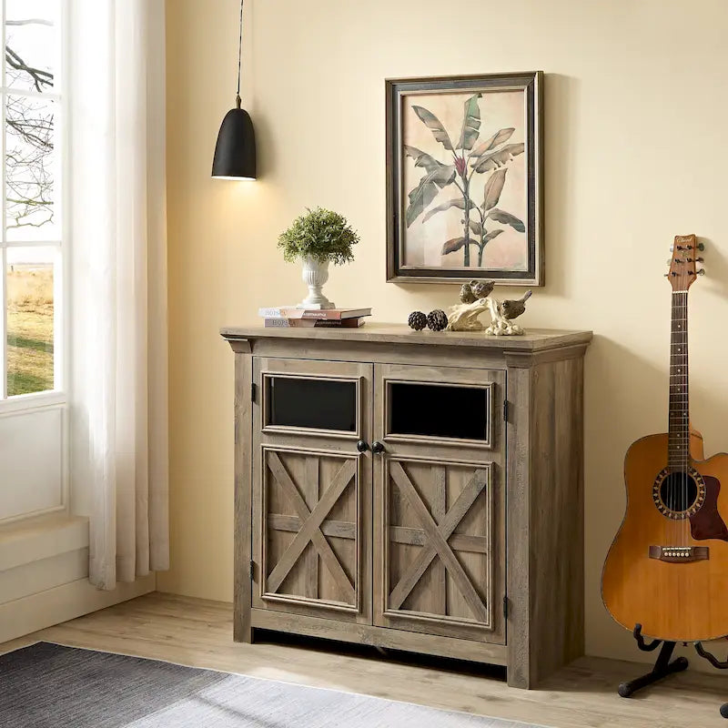 Two-Door Glass Storage Cabinet