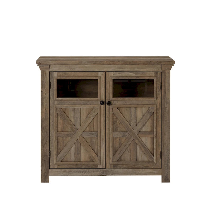 Two-Door Glass Storage Cabinet