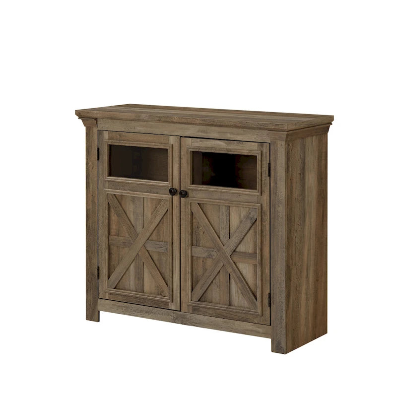Two-Door Glass Storage Cabinet
