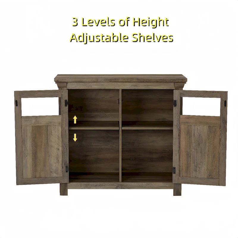 Two-Door Glass Storage Cabinet