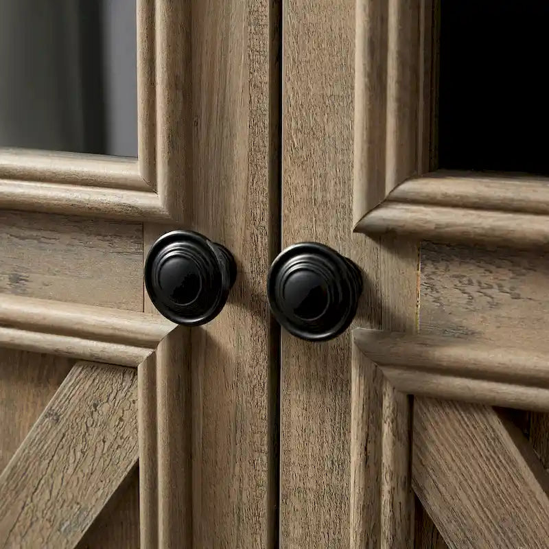 Two-Door Glass Storage Cabinet