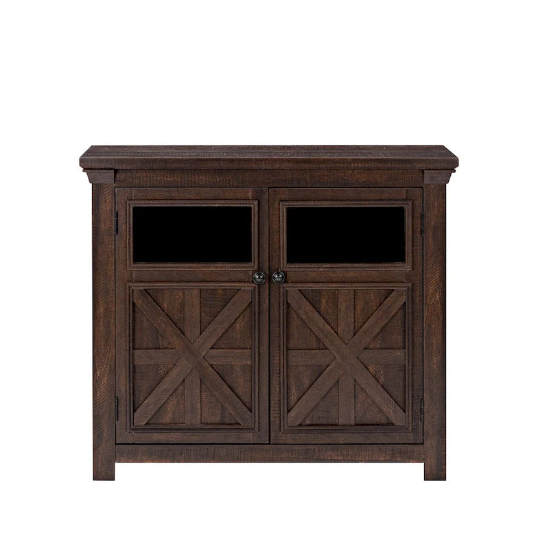Two-Door Glass Storage Cabinet