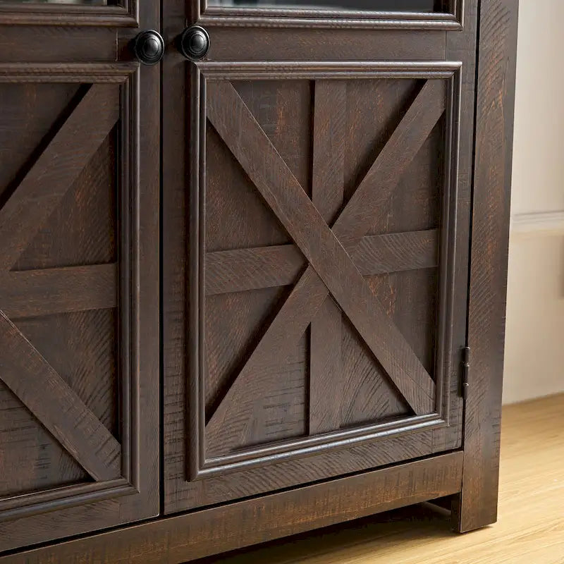 Two-Door Glass Storage Cabinet