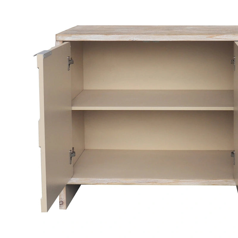 Accent Cabinet Farmhouse Style Wooden Cabinet Sideboard Buffet