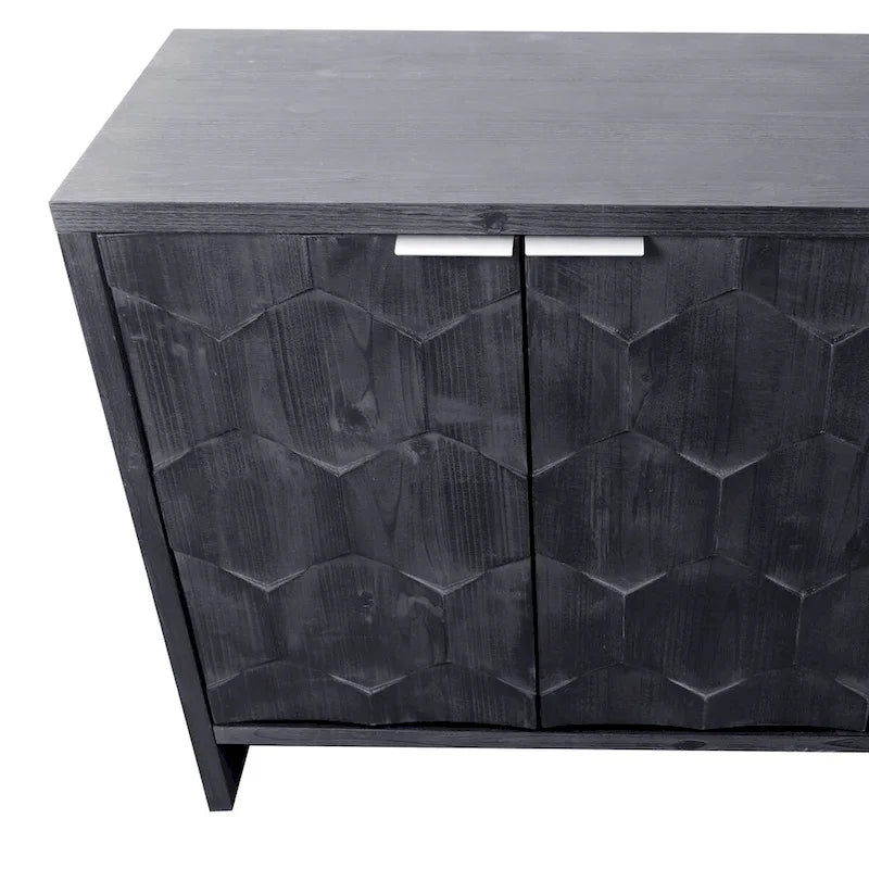 Accent Cabinet Farmhouse Style Wooden Cabinet Sideboard Buffet