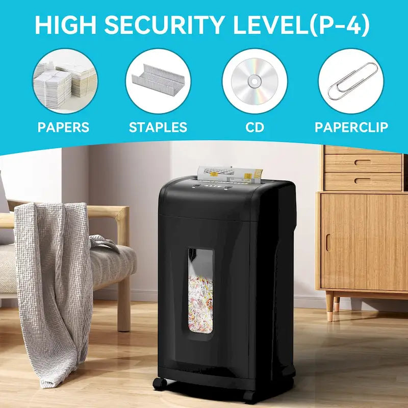 Heavy-Duty Cross-Cut Paper Shredder, 22-Sheet Capacity