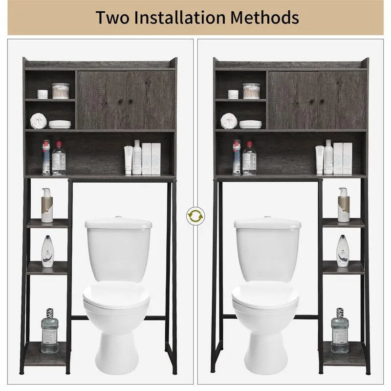 Over-the-Toilet Storage Cabinet, 11.81D x 31.5W x 61.4H