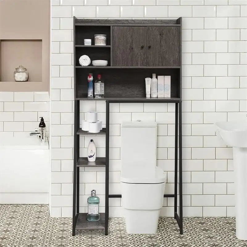 Over-the-Toilet Storage Cabinet, 11.81D x 31.5W x 61.4H