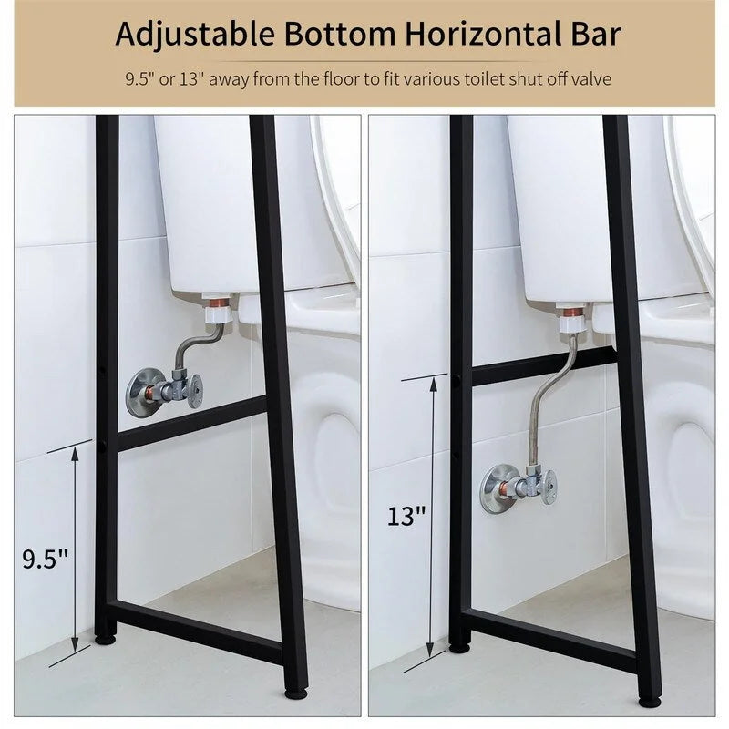 Over-the-Toilet Storage Cabinet, 11.81D x 31.5W x 61.4H