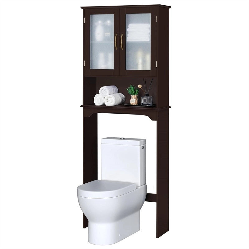 Over-the-Toilet Storage Cabinet - 9D x 25W x 66H