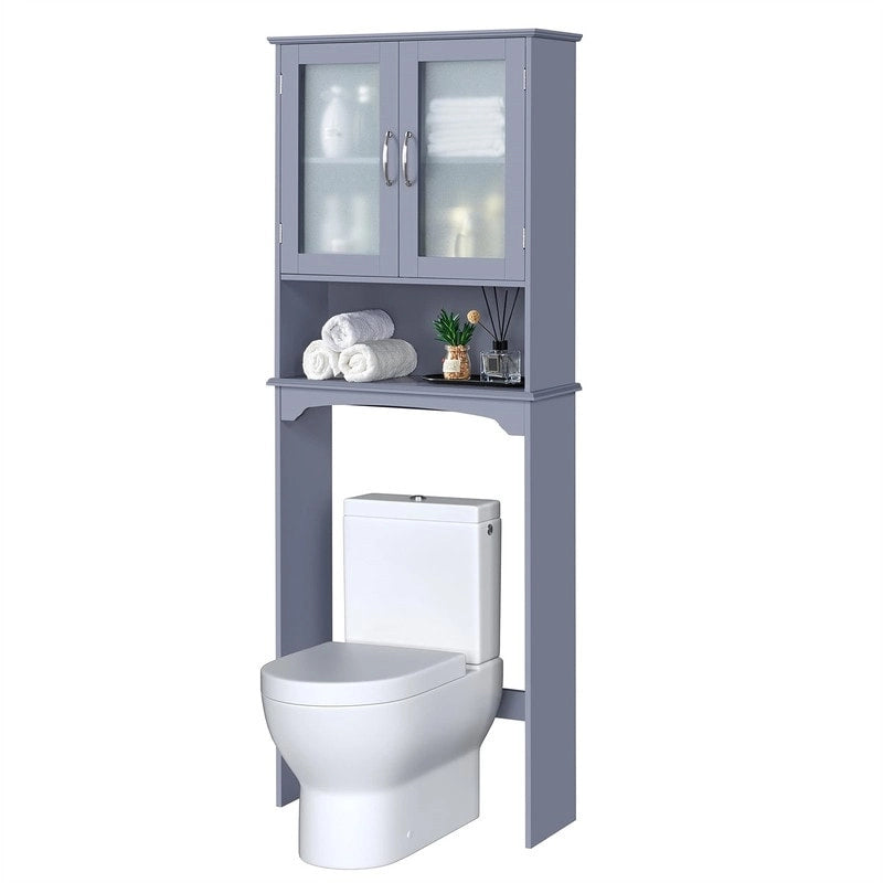 Over-the-Toilet Storage Cabinet - 9D x 25W x 66H