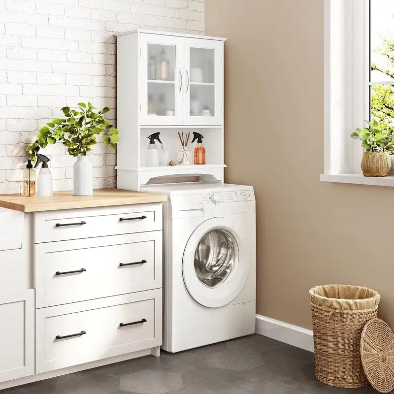 Over-the-Toilet Storage Cabinet - 9D x 25W x 66H