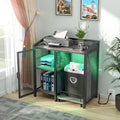 Multipurpose File Cabinet with Charging Station