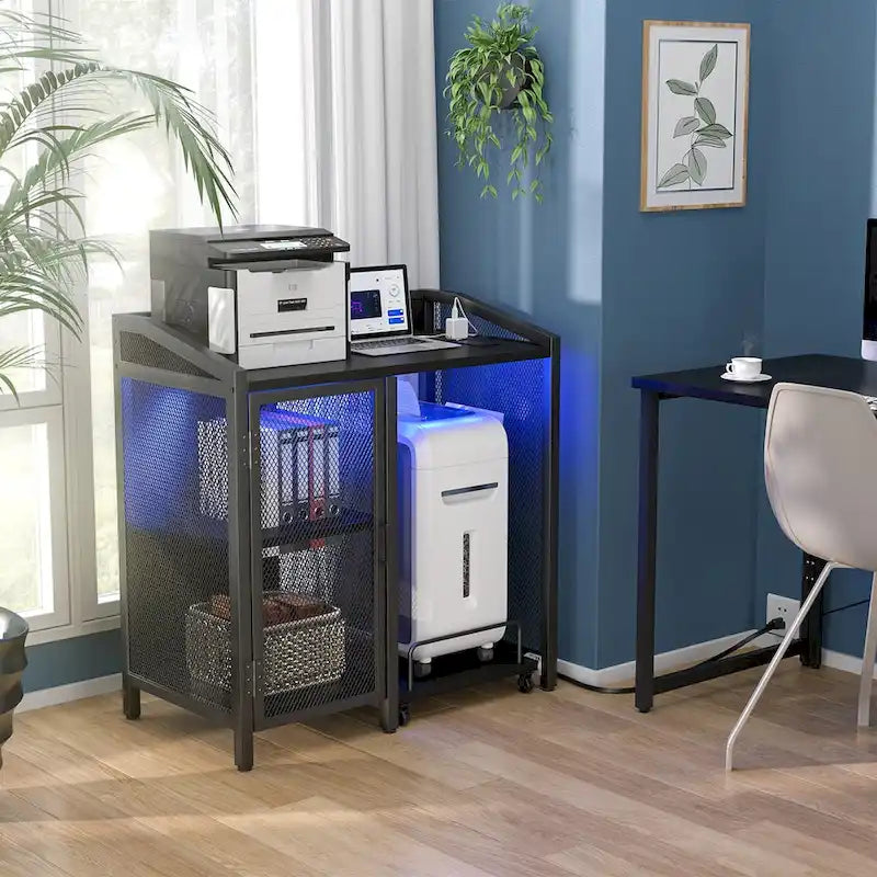Multipurpose File Cabinet with Charging Station