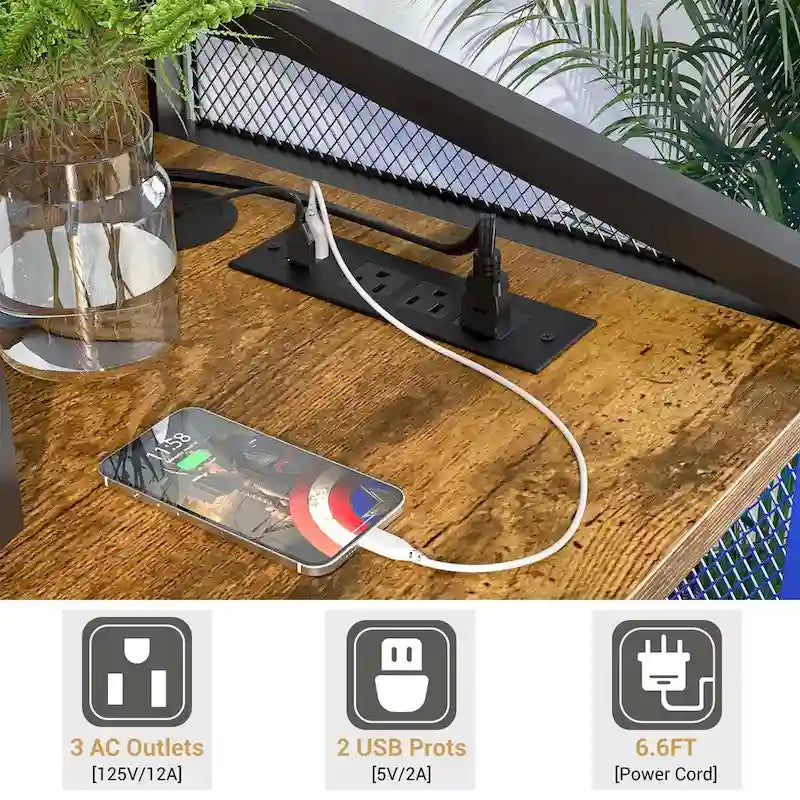 Multipurpose File Cabinet with Charging Station